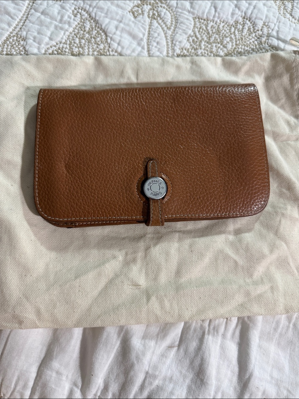 Reposh Herme’s Brought in here Brown Leather Continental Wallet